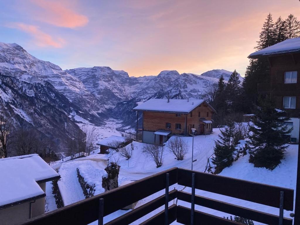 Ferienwohnung Revier Silberwiidä-Galerie Braunwald Exterior foto